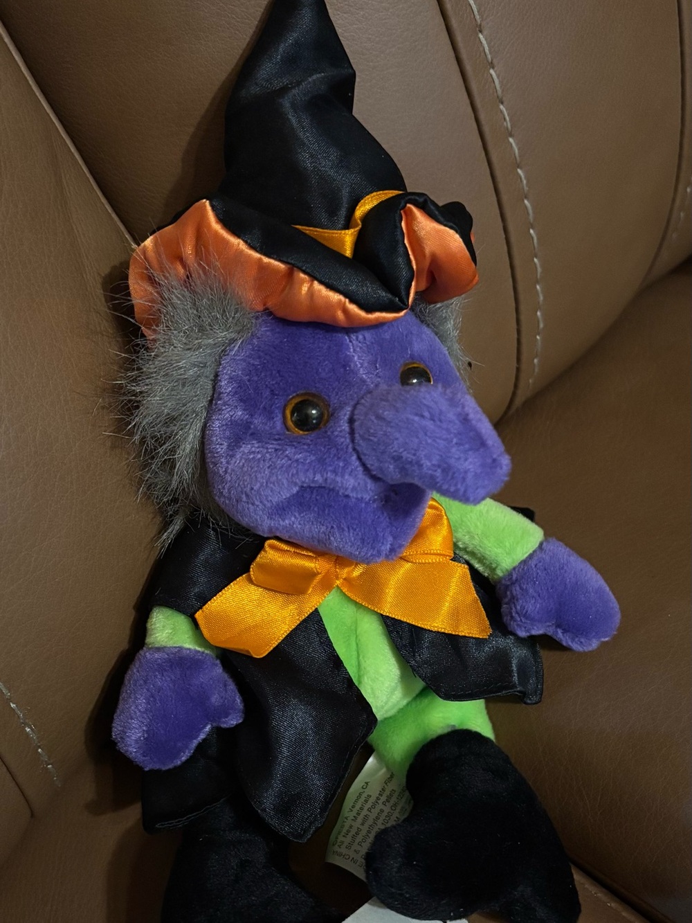 Vintage Purple Witch Plush